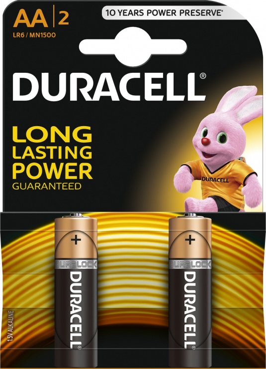 Imagine Set Baterii Duracell 2 bucati AA Basic LR6